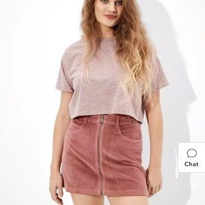 American Eagle High Waisted Corduroy Mini Skirt